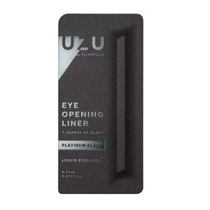 UZU BY FLOWFUSHI Seven Shades of Black [Platinum Black] Liquid Eyeliner Hot Water Off Hypoallergenic