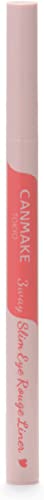 Canmake 3way Slim Eye Rouge Liner 01 Pure Red Double Line Lid Liner Tear Bag Eye Plumper