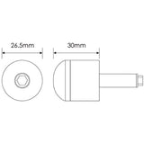 Magical Racing Bar End Black Hiroen Carbon