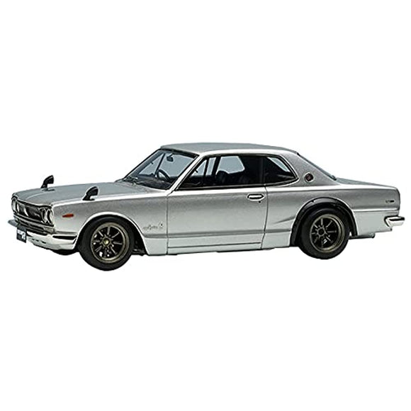 VISION VM242A 1/43 Nissan Skyline 2000 GT-R (KPGC10) 1971 (RS Watanabe 8 spoke) Silver Finished Product