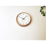 KATOMOKU muku clock 13 oak radio clock continuous second hand km-104ORRC 12.0 inches (306 mm) (radio clock)