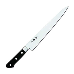 Fuji Cutlery FC-91 Muscle Cutting 9.4 inches (240 mm) Molybdenum Special Steel Double-edged Meats Clubs Along The Muscles, Seihei Saku 8000 with Base