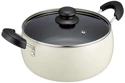 Peace Fraise Perfect for noodles Two-handed pan that does not easily boil over 24 cm (caliber 22 cm) IH gas compatible Boil boiled rice cooked cologne RB-1707