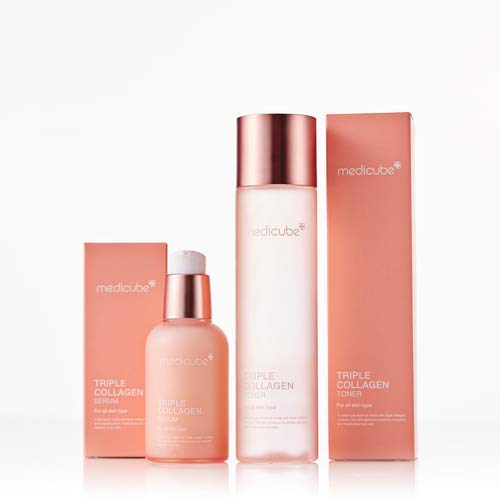 MEDICUBE: Triple Collagen Set: Toner + Serum + Sidmool MASK 1ea.