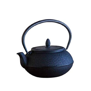 Logistics Associates Nambu Ironware Iron Kettle, Arare, 1.2 fl oz (0.6 L), Black, Made in Japan, Kettle, Direct Fire, Heatable, Tea Ceremony Tool, For Preparation, Teapot, Iron Supplement, 0.2