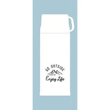 Captain Stag Sports Bottle, Direct Drinking, Cup Drinking, 2-Way, Double Stainless Steel Bottle, Vacuum Insulated, Heat and Cold Retention, Monte