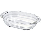 HARIO BUONO Kitchen HGZO-60-BK Gratin Dish, Made in Japan, 20.3 fl oz (600 ml), Set of 3, Clear