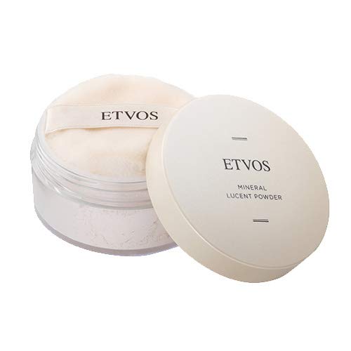ETVOS Mineral Lucent Powder 8g With Puff Semi-Matte Finish Loose Face Powder Makeup Collapse Prevention Sebum Absorption
