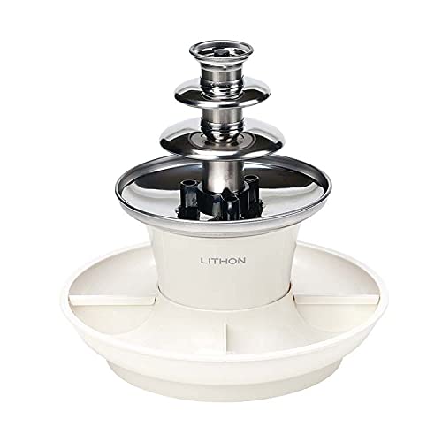 LITHON KDFD-003W Multi-Fountain, Convenient, Buffet Mood, Washable with Parts, Includes Tray, Heat Retention, Thermal Mode, For Girls Party, Home Time, Viking