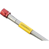 Build A Line (Build A LINE) Universal Brake Hose Road Model Aluminum (Red) Fitting Clear Hose Hose Total Length 2410mm A32370