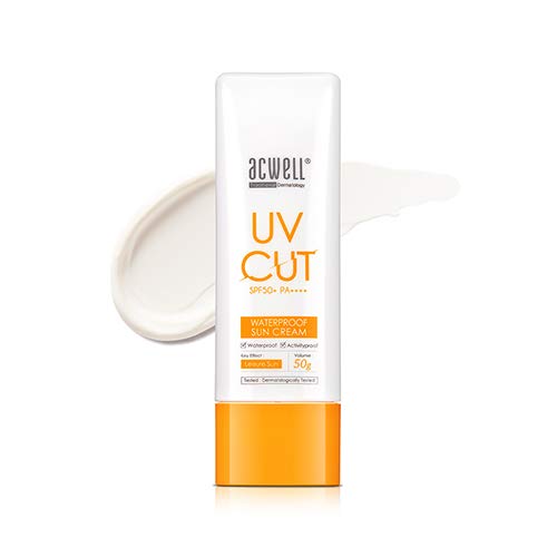 ACWELL UV Cut Waterproof Sun Cream 50g, SPF50+ PA++++ [Made in Korea]
