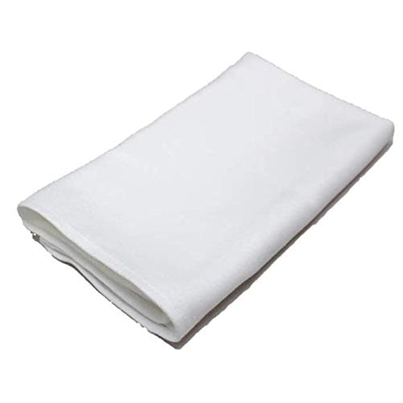 Made in Japan, 100% Cotton, 1.8 x 3.1 inches (45 x 80 mm), Pack of 10, Professional Use, Solid White