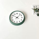 KATOMOKU muku clock 12 Green Radio Clock Continuous Second Hand Movement km-97 306mm