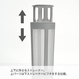 HARIO FIC-70-PGR Filter-In Coffee Bottle, Practical Capacity 22.0 fl oz (650 ml), Pale Gray