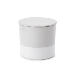 Pottery Miso Uru Miso Urine Storage Container, Storage Container, 60.9 fl oz (1,600 ml), Size: 6.3 x H: 5.5 inches (16 x 14 cm), Made in Japan, Pottery Miso Uru Miso Bashi, White