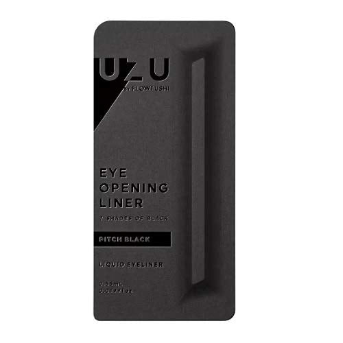 UZU BY FLOWFUSHI Seven Shades of Black [Pitch Black] Liquid Eyeliner Hot Water Off Hypoallergenic