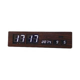 Slower SLW 017 Atomic Watch, LED Clock, Ascari, Wood, Suitable for Hanging