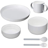 tak KIDS DISH Gift Box Cutlery Standard Gray / Tack Kids Dish Dishwasher Safe (Gray) Children's Dinnerware Set JTN-1001-GY