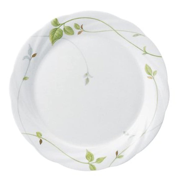 Narumi 8365-1952 Plate, Lemon Balm, Green, 10.6 inches (27 cm), Dinner, Made in Japan