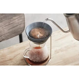 Ceraful Paper Free Coffee Filter and Dripper Stand Set, Large Size