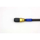 Swage LINE 04-07 GAFB317 HTRC9 Front Brake Hose Kit, Aluminum (Gold/Black) Black Smoke Hose, XG250 Tricker