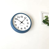 KATOMOKU muku clock 12 Blue Radio Clock Continuous Second Hand Movement km-97 306mm