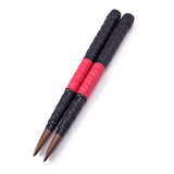 My Bachi for Taiko no Tatsujin Taiko Drum Master Taper, Roll Specification, Shin Mag, Triple Roll, Black Walnut Carbide Wood, Resilience Power, Black Red and Black