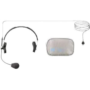 TOA WH-1000 Headset Microphone with Pouch, White, Regular