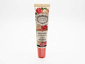 Panierdessens Authentic Lip Balm 15ml Rose Nectar Gorgeous and Elegant Fruity Floral Fragrance (Moisturizing Lips Made in France Tube Type Over 95% Naturally Originated Ingredients)