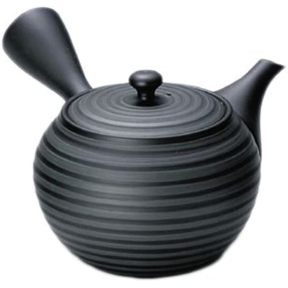 Chubu Burn 3 – 235 Treasure Dragon No. 20 Black Mud Round Sendan deep steamed teapot AM – T120