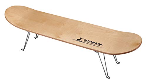 Captain Stag UC-545 Table Rack Skateboard Table, Natural