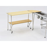 Snow Peak LV-066TR Folding Shelf, Long Bamboo