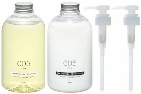 [Dispenser Set] TAMANOHADA Shampoo & Conditioner 005 Fig 540ml