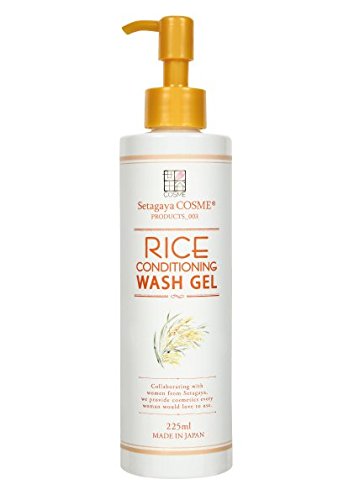 Setagaya Cosmetics Rice Wash Gel Morning cleansing gel Pleasant citrus scent 225ml (about 3 months supply) No synthetic fragrance Moist Sensitive skin Rice ceramide