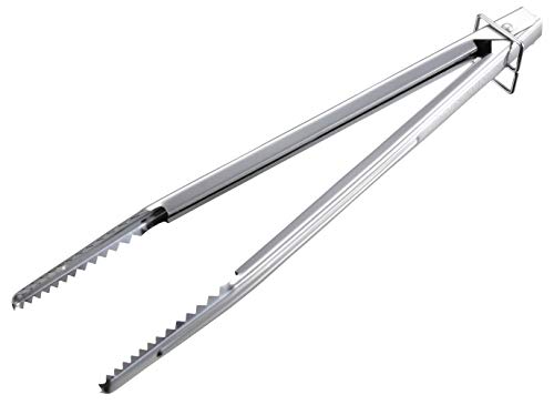 CAPTAIN STAG UG-3269 Outdoor BBQ Tongs, Solo, Slim Tongs, No Tip, 9.8 inches (25 cm), Stainless Steel