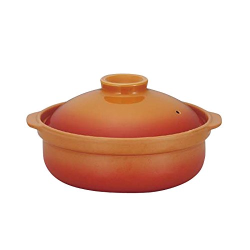 Banquet Dirt Pot, Heat Resistant, Direct Fire, Bake Orange