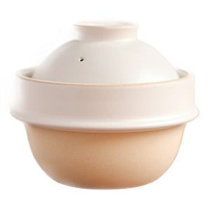 Tsukamoto (Tsukamoto) Earthenware pot White 280ml Rice Mashiko ware kamacco 1 For go cooking KMC-3