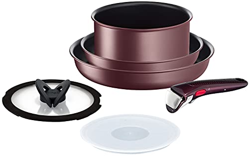 Tefal Pot Frying Pan 6-piece Set Ingenio Neo IH Maron Brown Unlimited Set 6 IH Compatible L38593