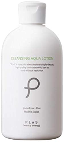 PLuS Cleansing Aqua Lotion [300ml / Wiping cleansing] Face wash Lotion No need to wash off Makeup remover (Made in Japan)