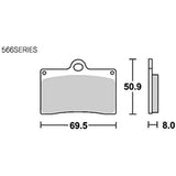 Kitako (KITACO) SBS Brake Pad 566DC Dual Carbon RS125R Aprilia Beta Veta Veta Kazibati Ducati Girera Gas Gas Gas Gas Gas Husk burner KTM Lavella etc. 7777-0566081