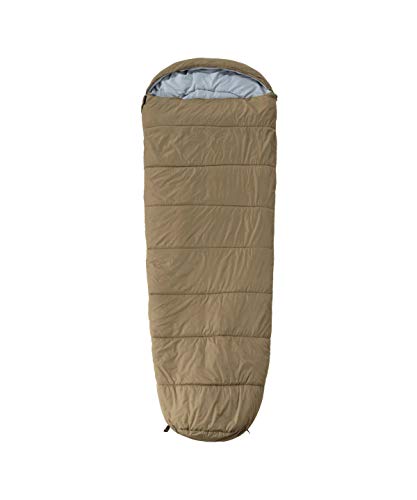 BUNDOK Mummy Style Sleeping Bag BDK-61 Suitable Temperature -5 Camping Length 86.6 inches (220 cm), Width 35.4 inches (90 cm), Sand Beige Single