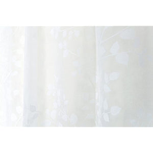 Arie Voile Lace Curtain Flocking Kodachi, Set of 2, 39.4 x 78.0 inches (100 x 198 cm), White