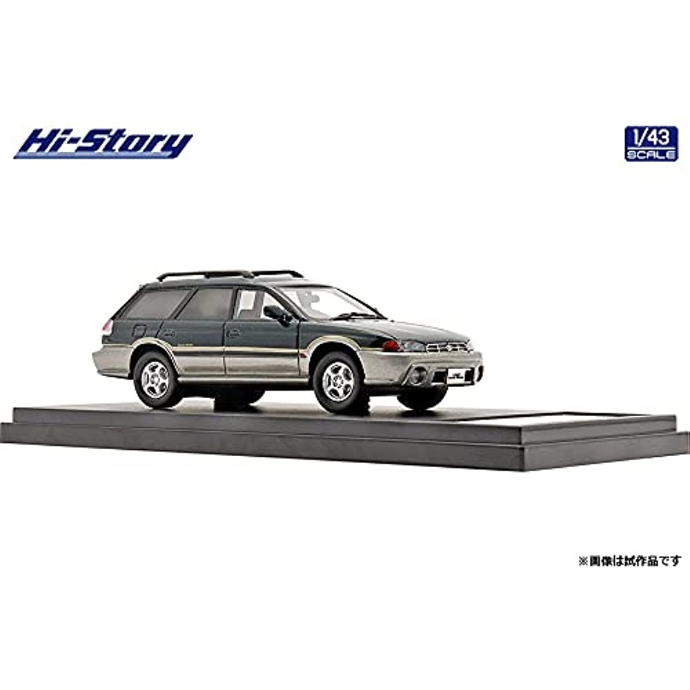 Hi Story 1/43 Subaru Legacy GRAND WAGON (1996) Vintage Green Mica / Gray  Opal Finished Product