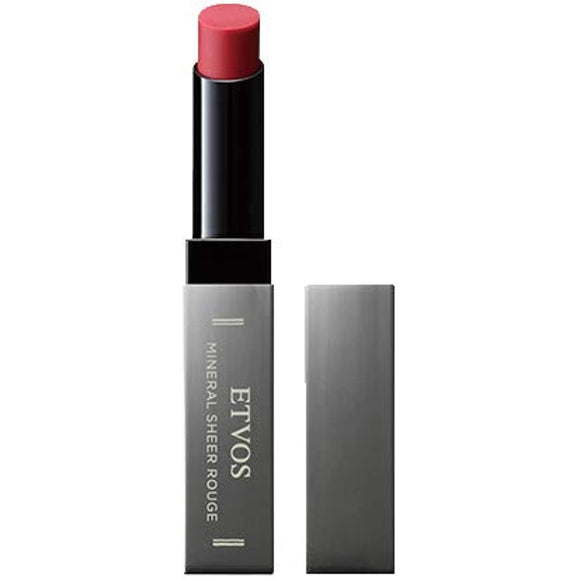 ETVOS Mineral Sheer Rouge 2g Luster/Transparency Removable with Soap/For Sensitive Skin Lipstick #Ruby Red