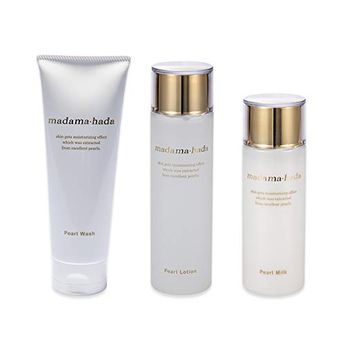 Pearl Skin Basic Set Cleansing Foam & Lotion & Emulsion Skin Care Set 120g & 150ml & 120ml