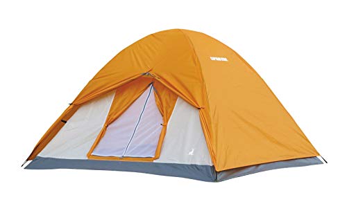 Captain Stag Crescent Dome Tent for 3 People, Waterproof, Lightweight, Compact Design, Storage Bag and 4 Pegs Included, Uses Fiberglass Pole