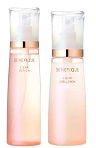 Shiseido Benefique clear lotion II and emulsion I body set