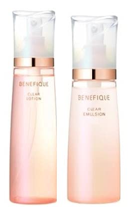 Shiseido Benefique clear lotion II and emulsion I body set