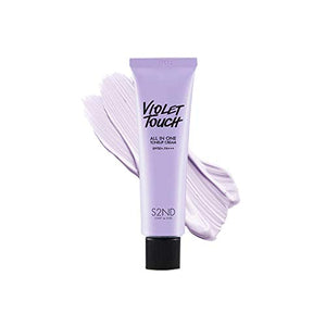 S2ND tone-up cream violet SPF50+ PA+++ 50ml sunscreen complexion dullness control color makeup base lavender purple all-in-one Korean cosmetics SHINBEE Shinbi