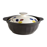 TAMAKI Earthenware pot Thermatech 3-4 person song Diameter 29.5 x Depth 25.3 x Height 13.7 cm Microwave oven, oven, direct fire, IH compatible Lightweight T-920923